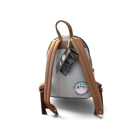 Loungefly Star Wars Ahsoka and Grogu Mini Backpack Holding Baby Yoda NWT main image 5